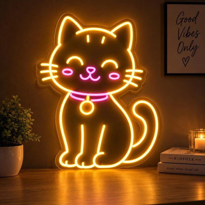Cute Little Cat Neon Sign