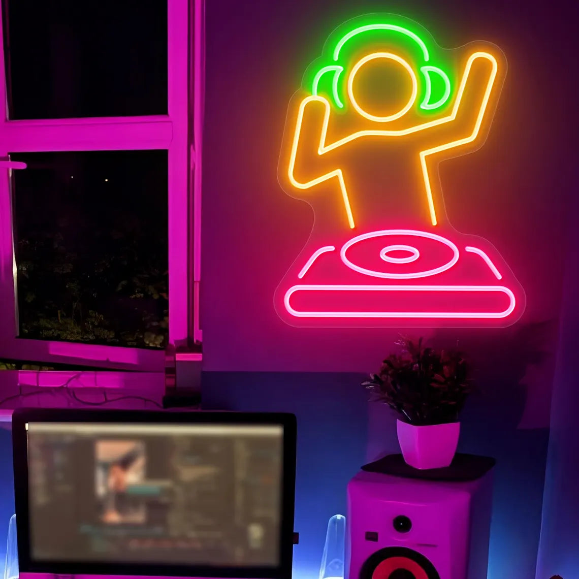 DJ Neon Wall Art Sign Neon Sign