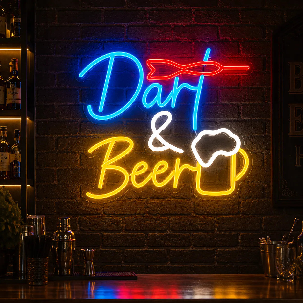 Dart Beer Neon Sign