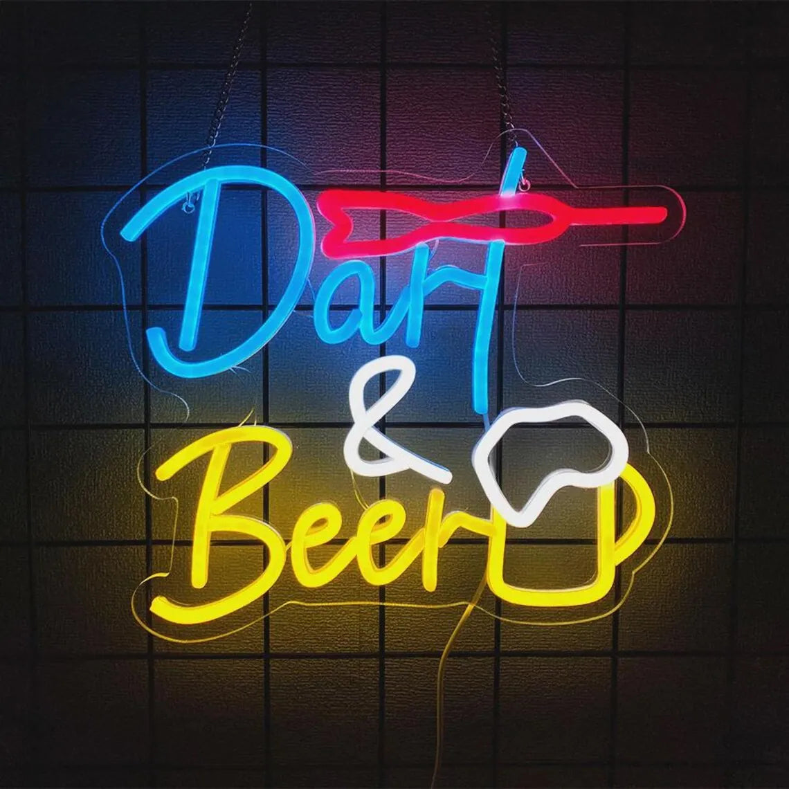 Dart Beer Neon Sign