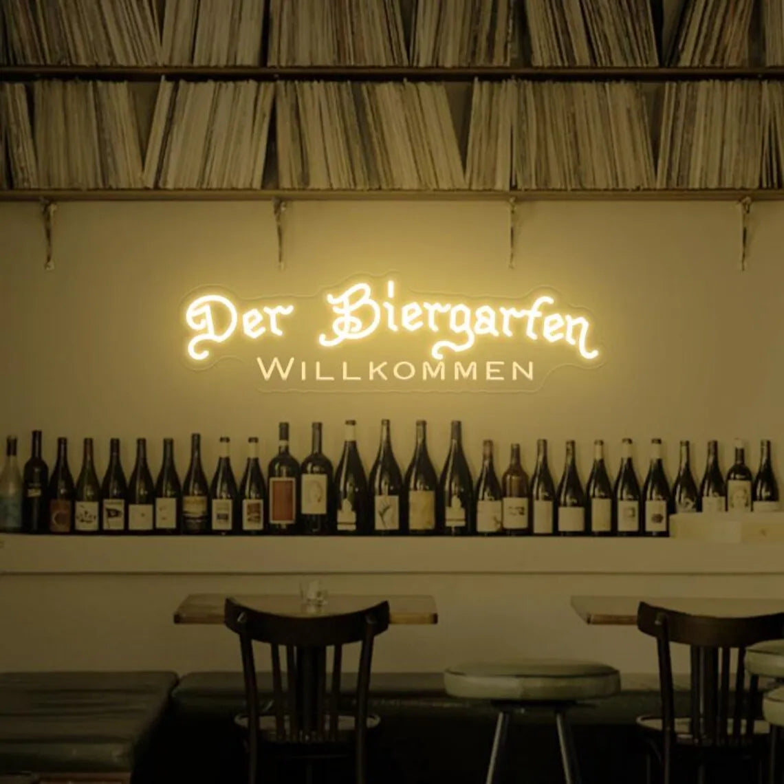 Der Biergarten Neon Sign