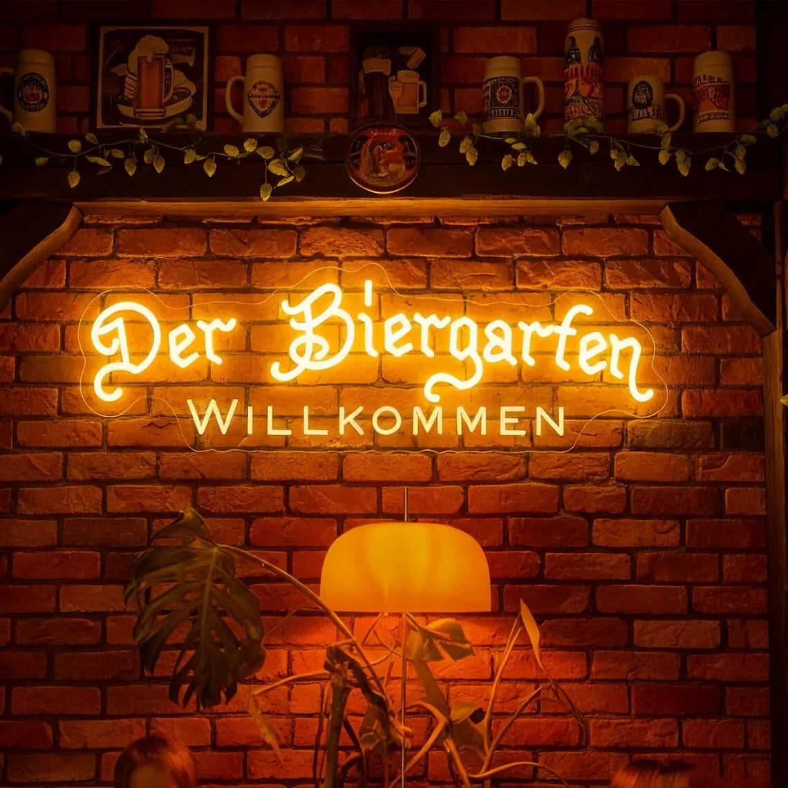 Der Biergarten Neon Sign
