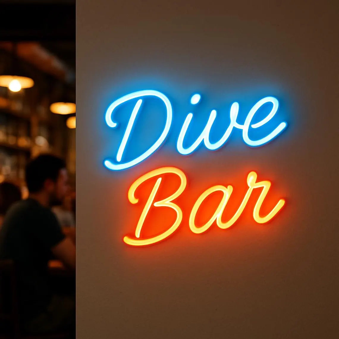Dive Bar Neon Sign