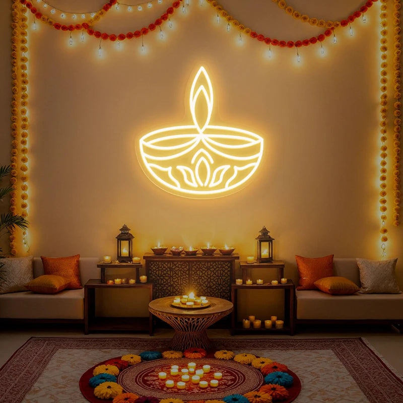 Diwali Decor Party Neon Sign