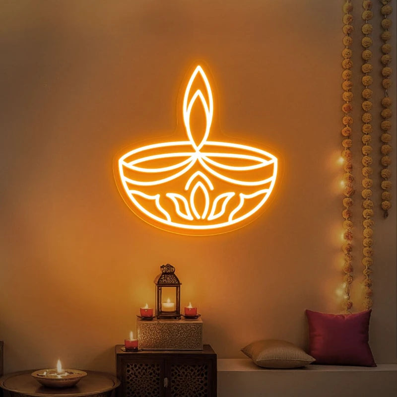 Diwali Decor Party Neon Sign