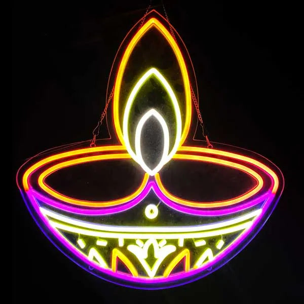 Diwali Diya LED Neon
