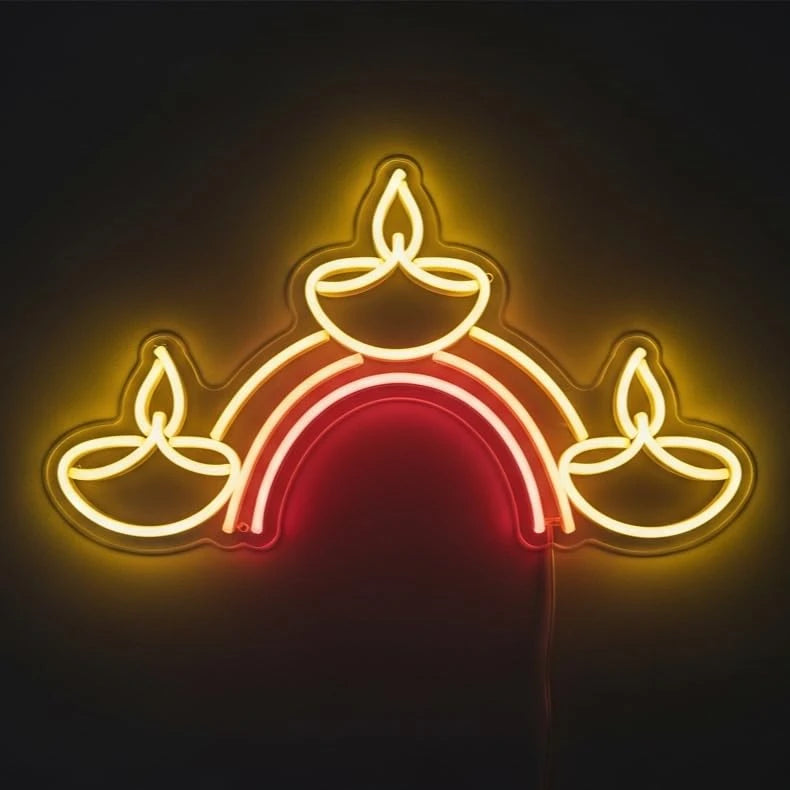 Diwali Diya Neon Sign