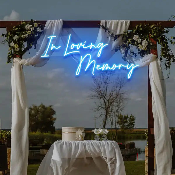 In Loving Memory Led Wedding Neon Sign Light