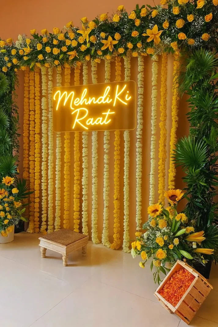 Mehndi Ki Raat Neon Sign