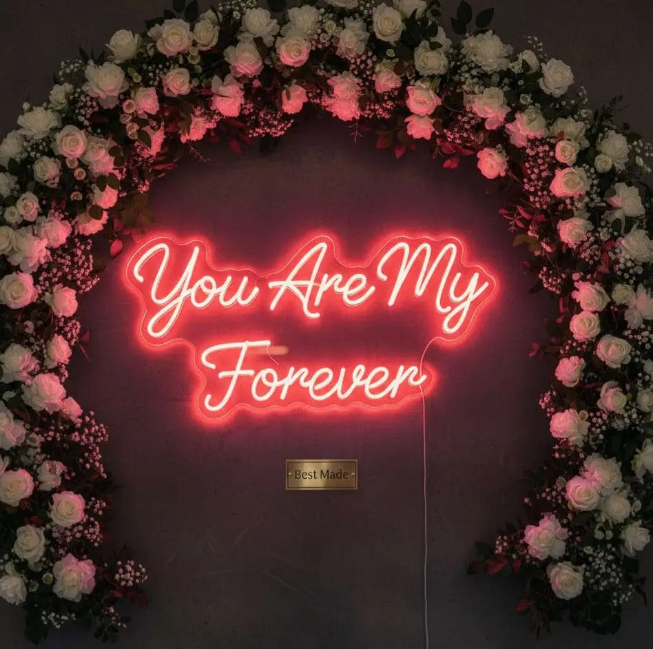 You Are My Always LED Neon Sign – Romantic Décor for Weddings & Home