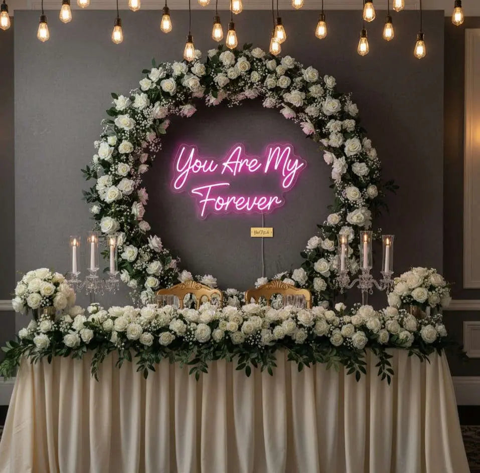 You Are My Always LED Neon Sign – Romantic Décor for Weddings & Home