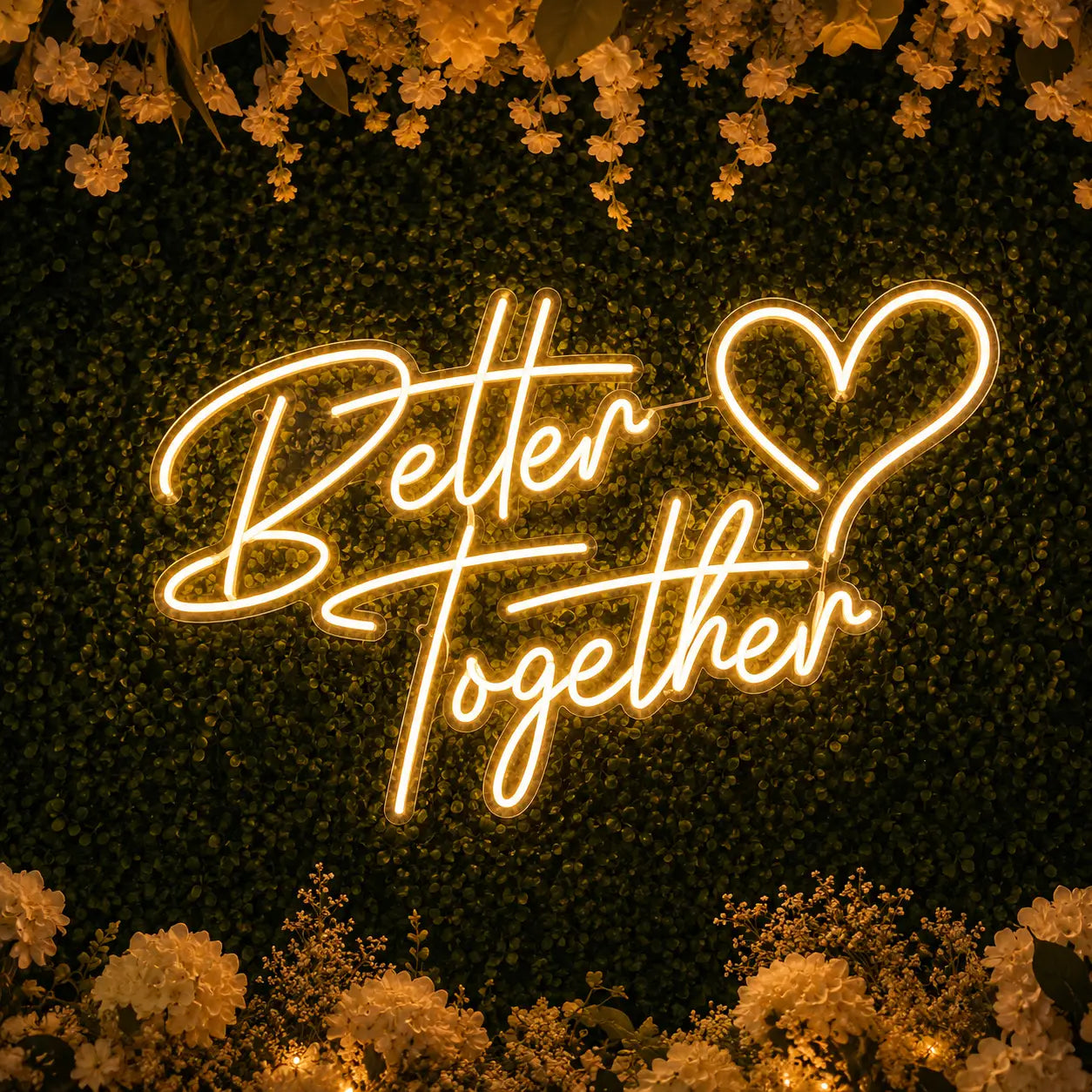 Better Love Together LED Neon Light Sign for Wedding Decor