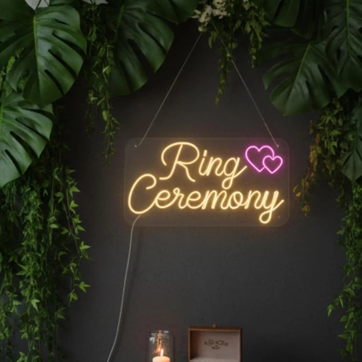 Ring Ceremony Theme Wall Mounted LED Neon Light
