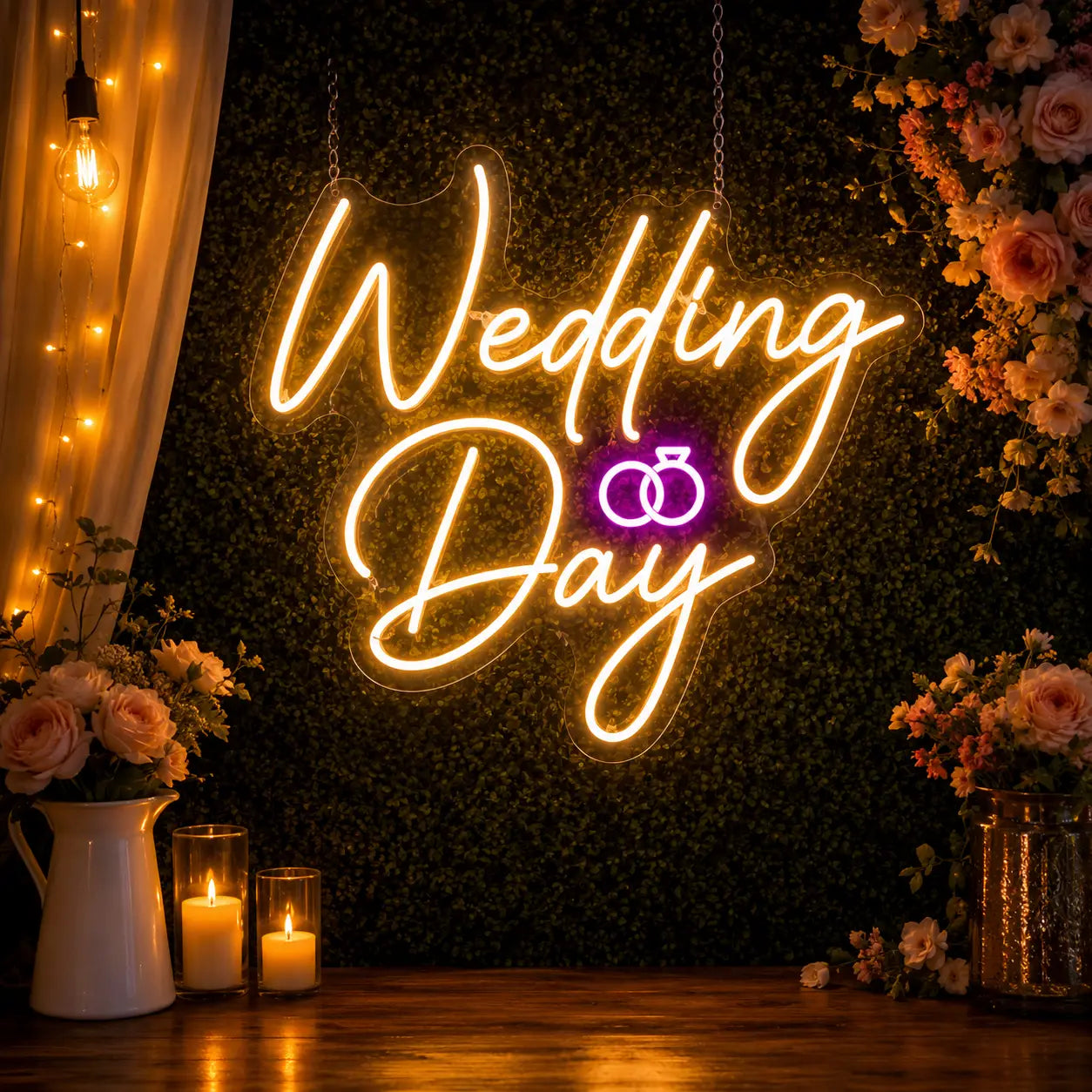 Wedding Day Neon Sign Light