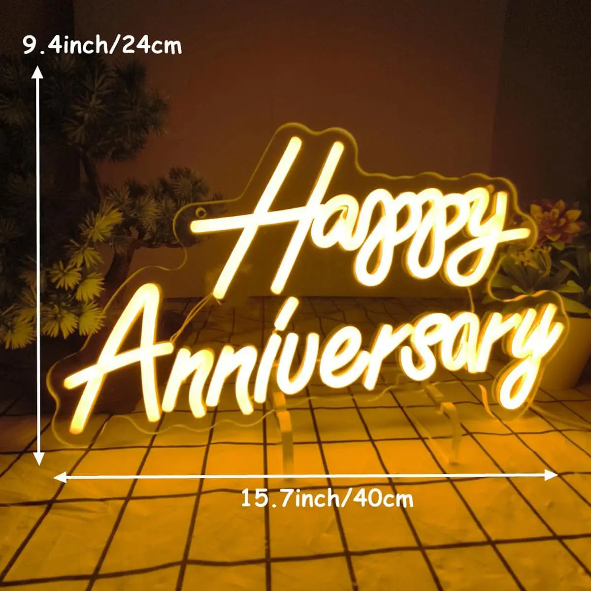 Happy Anniversary Neon Sign Light