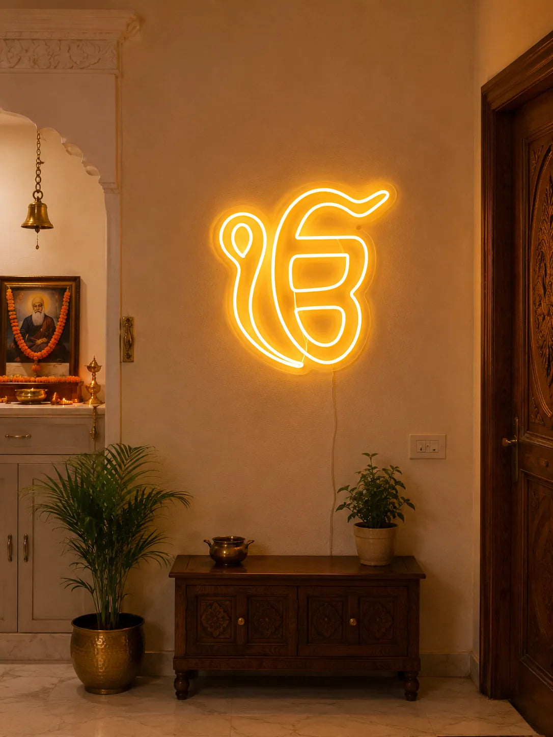 Ek Onkar Symbol Neon Sign