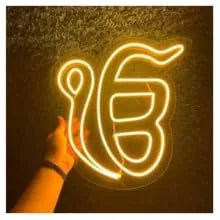 Ek Onkar Symbol Neon Sign
