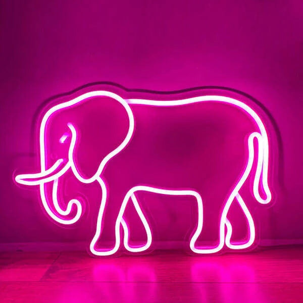 Elephant Neon Light Sign