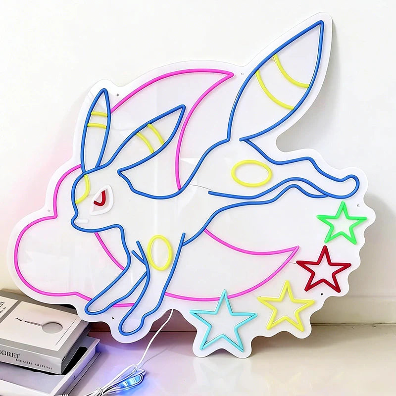 Evolution Umbreon Pokemon Neon Sign
