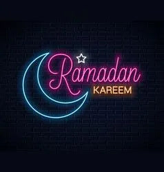 Ramadan Kareem Moon LED Neon Sign for Islamic Home Decor