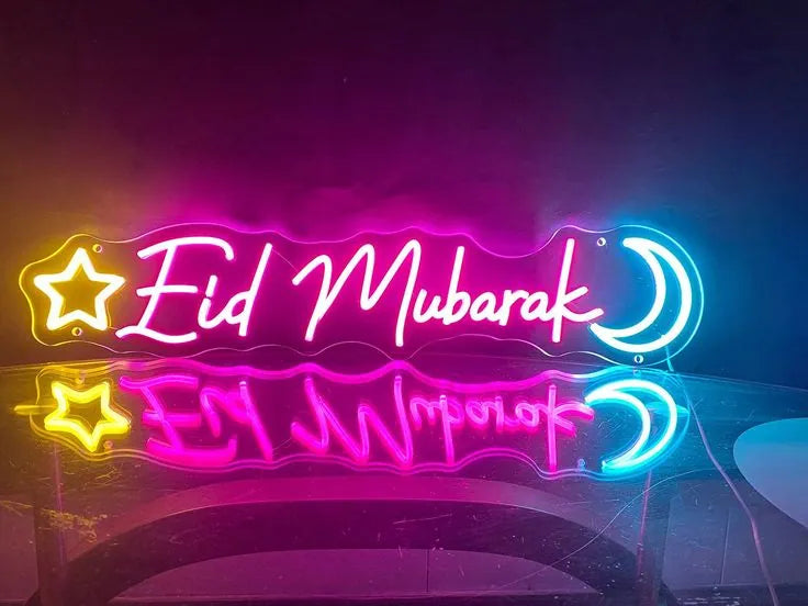Eye-Catching Eid Mubarak LED Neon Wall Art