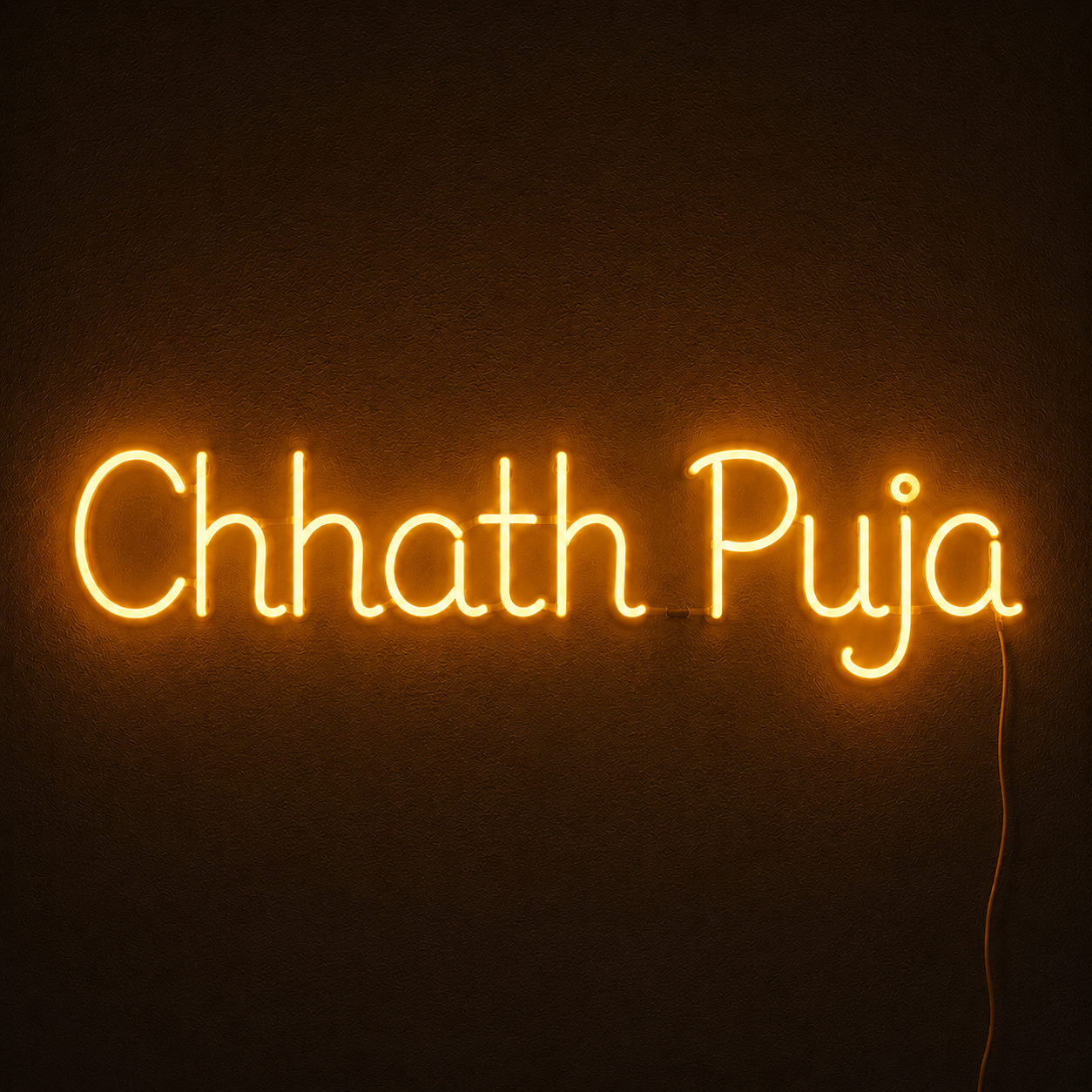 Premium Quality Chhath Puja Neon Light for Religious Events