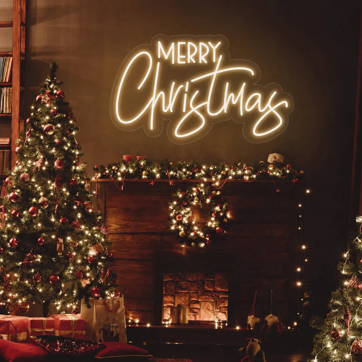 Merry Christmas LED Neon Sign for Cozy Holiday Decor
