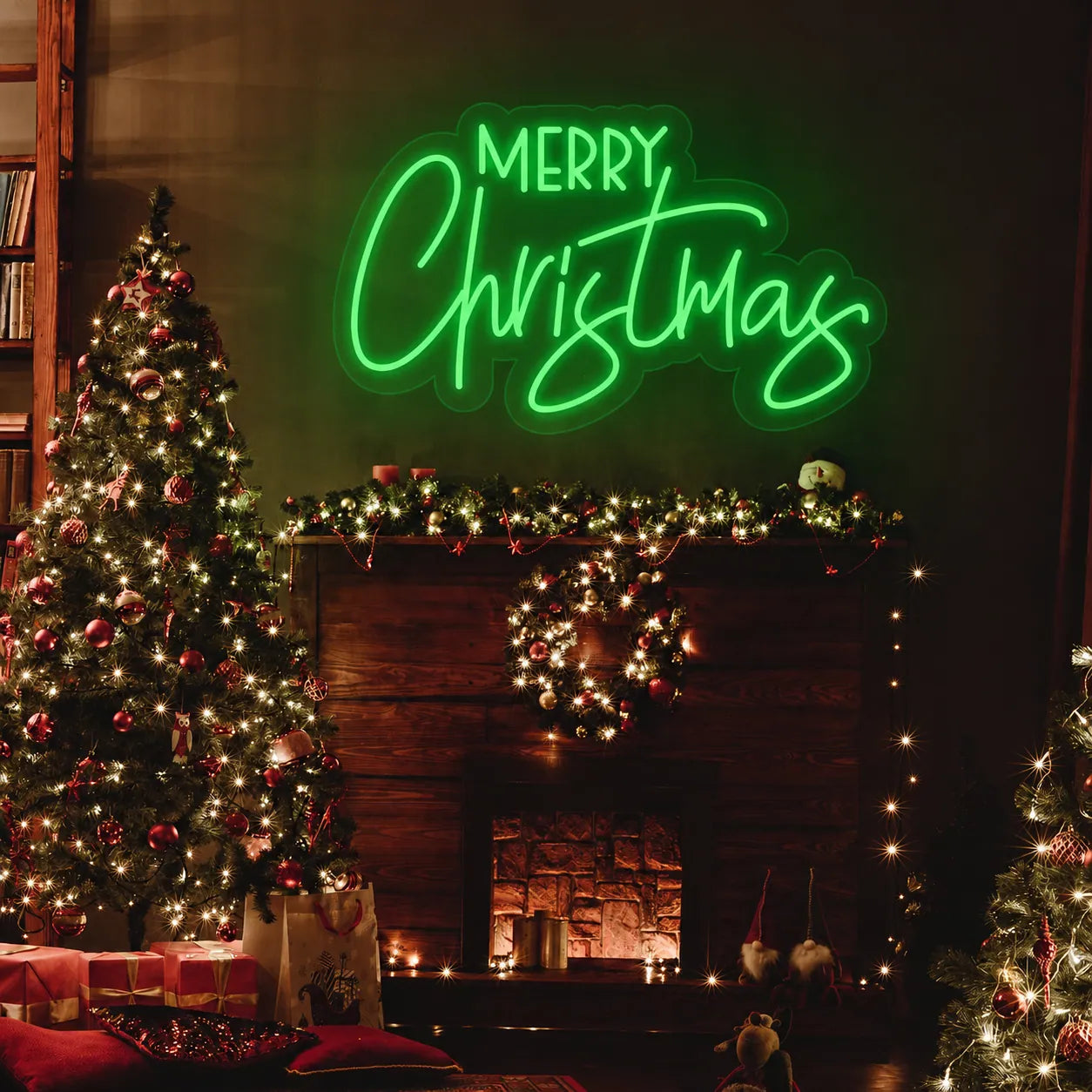 Merry Christmas LED Neon Sign for Cozy Holiday Decor