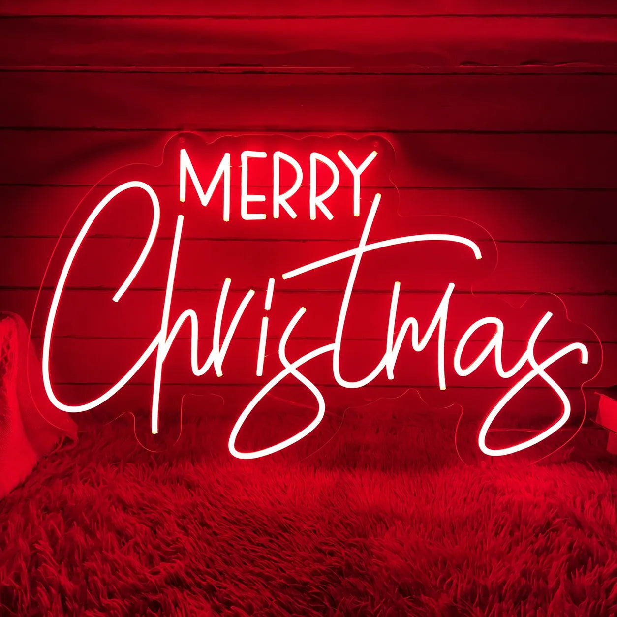 Merry Christmas LED Neon Sign for Cozy Holiday Decor