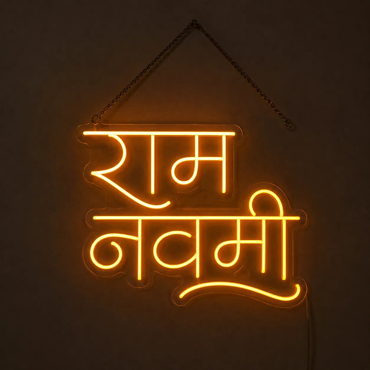 Religious Ram Navami LED Neon Wall Art for Festivals