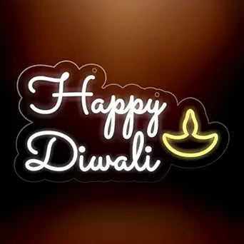 Happy Diwali LED Neon Light for Festival Decorations