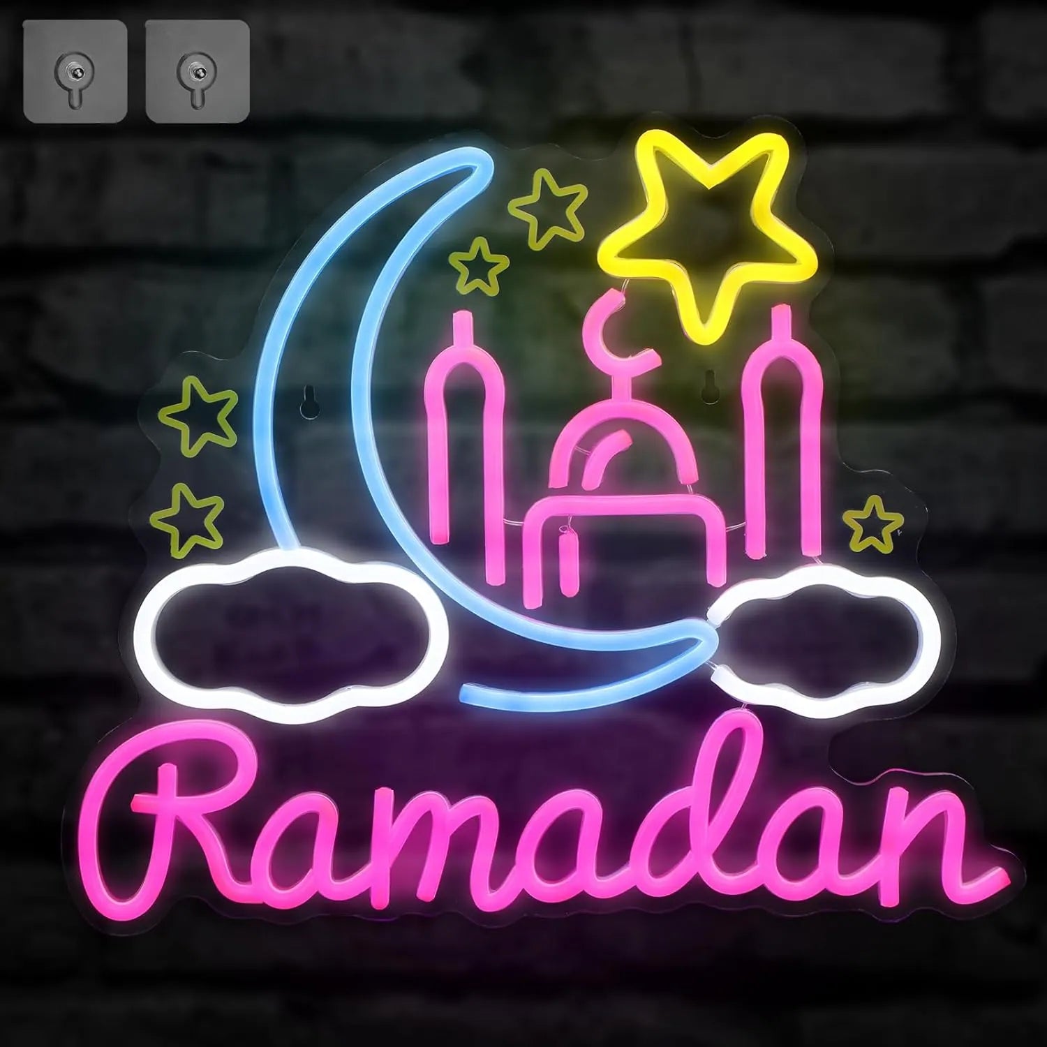 Ramadan Kareem Neon Wall Decor for Festive Celebrations