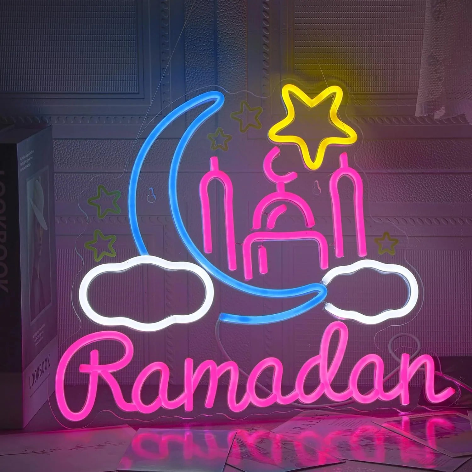 Ramadan Kareem Neon Wall Decor for Festive Celebrations