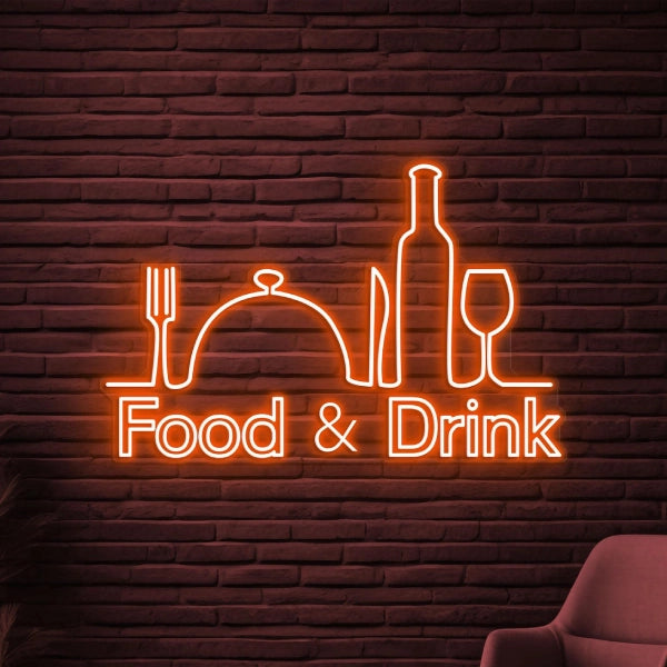 Food And Drink Neon Sign