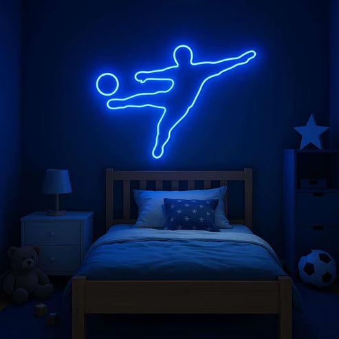 Football Player Neon Sign