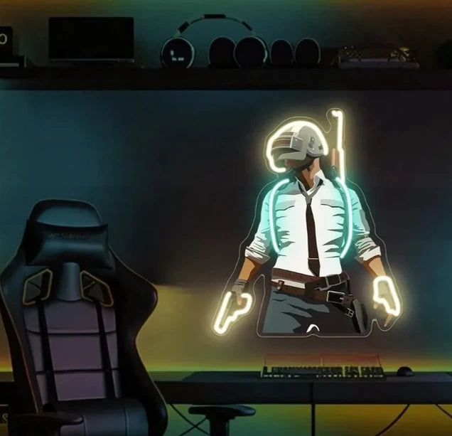 PUBG Popular Gaming UV Neon Sign