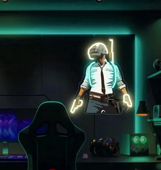 PUBG Popular Gaming UV Neon Sign