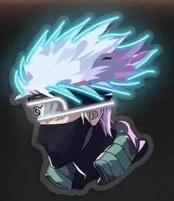 Masked Anime Ninja Neon Wall Art  For Game Room