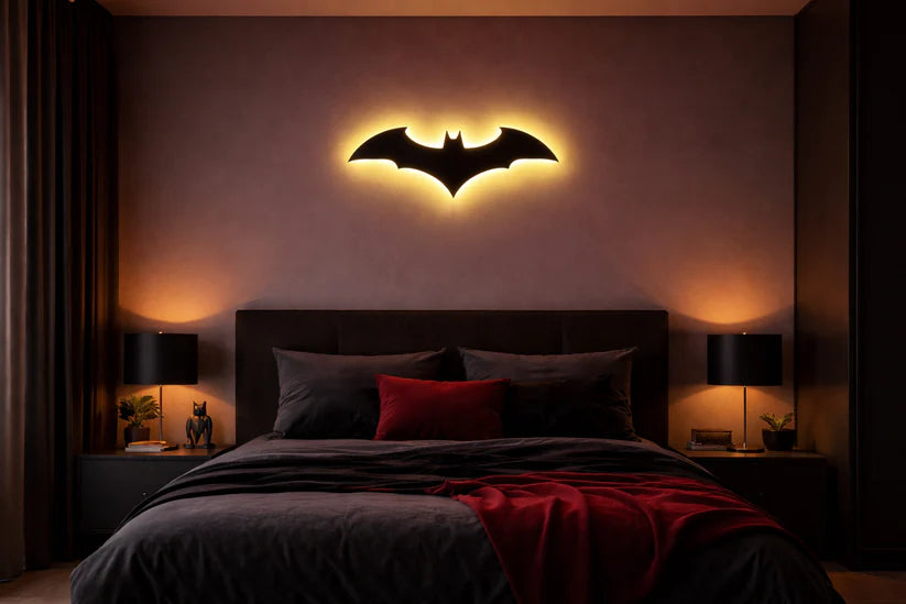 Batman Logo Neon Wall Light