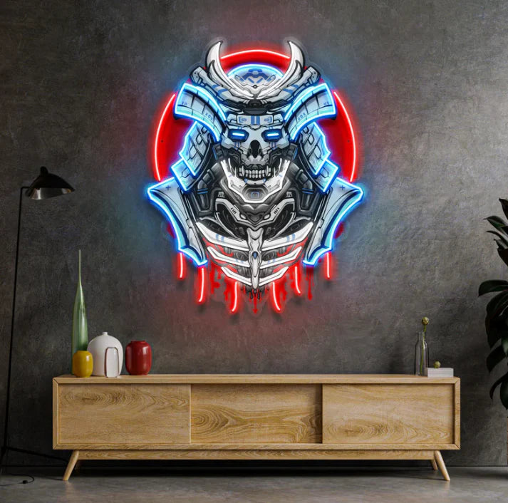 Cyber Samurai Neon Sign