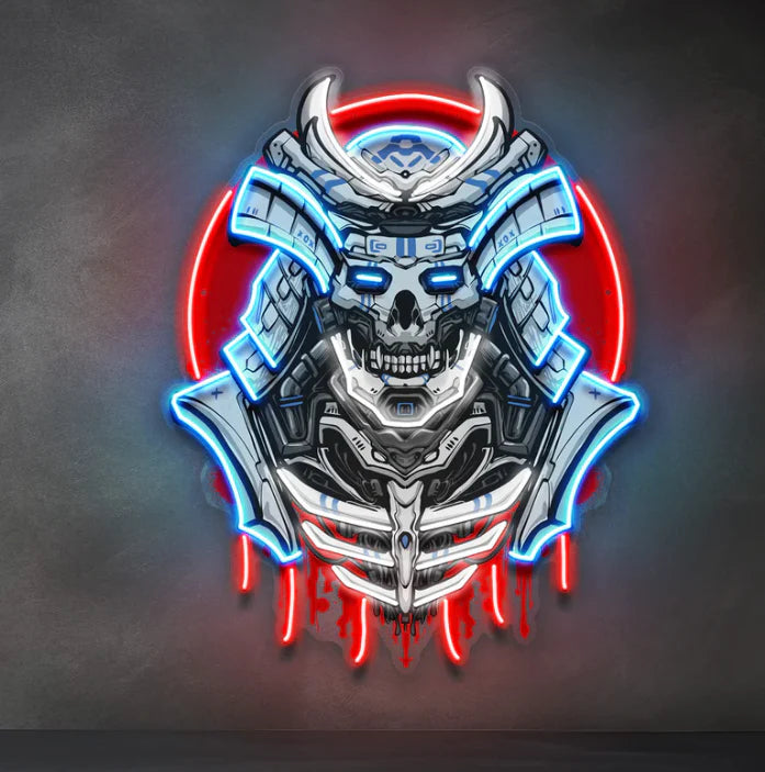 Cyber Samurai Neon Sign