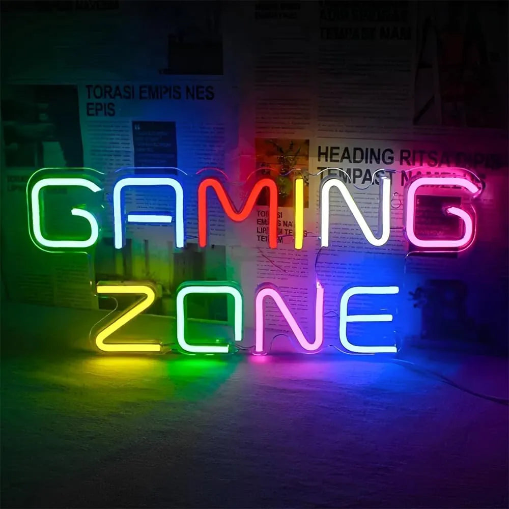 Immersive Gaming Zone Neon Room Decor