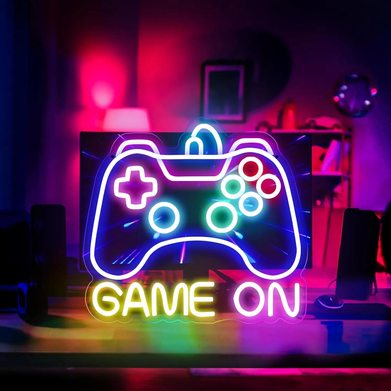 Just One More Game On Neon Light for Streamers