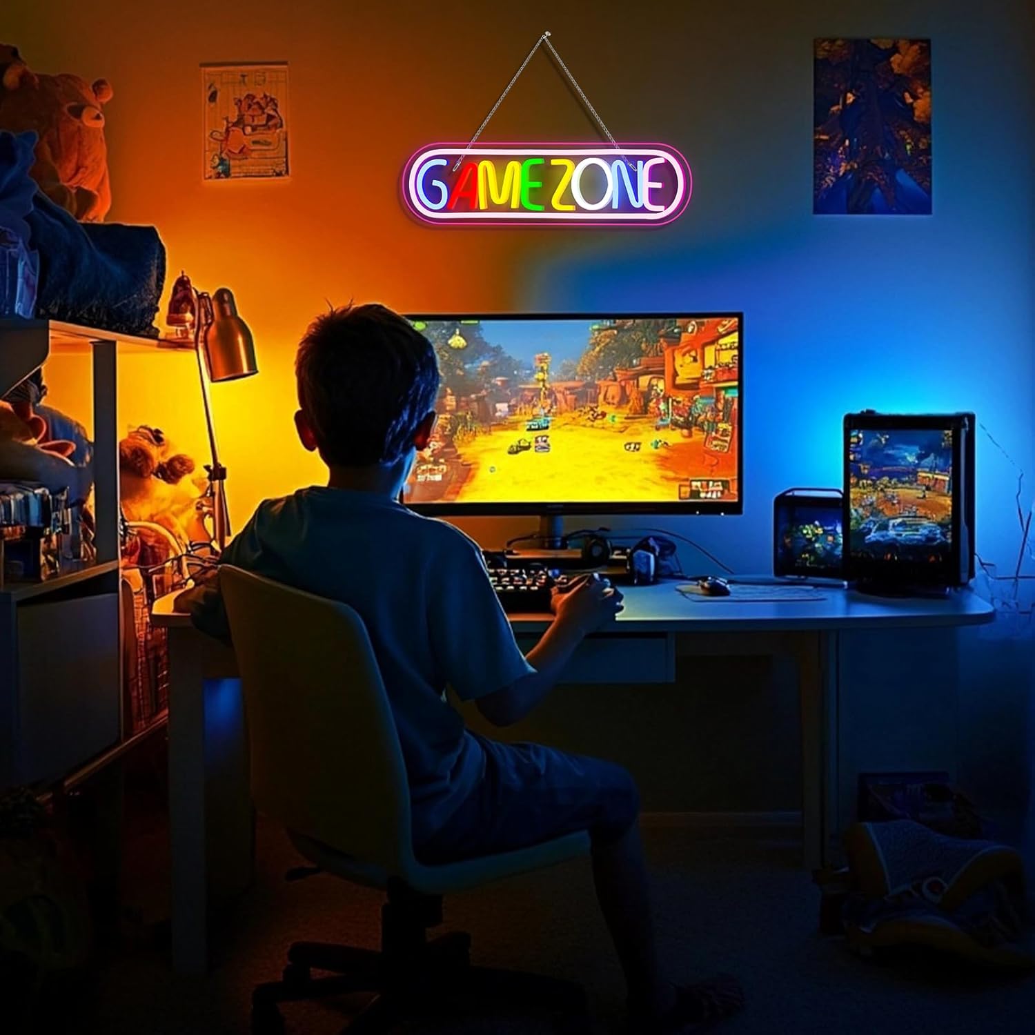 Game Zone LED Neon Lights for Gaming Room