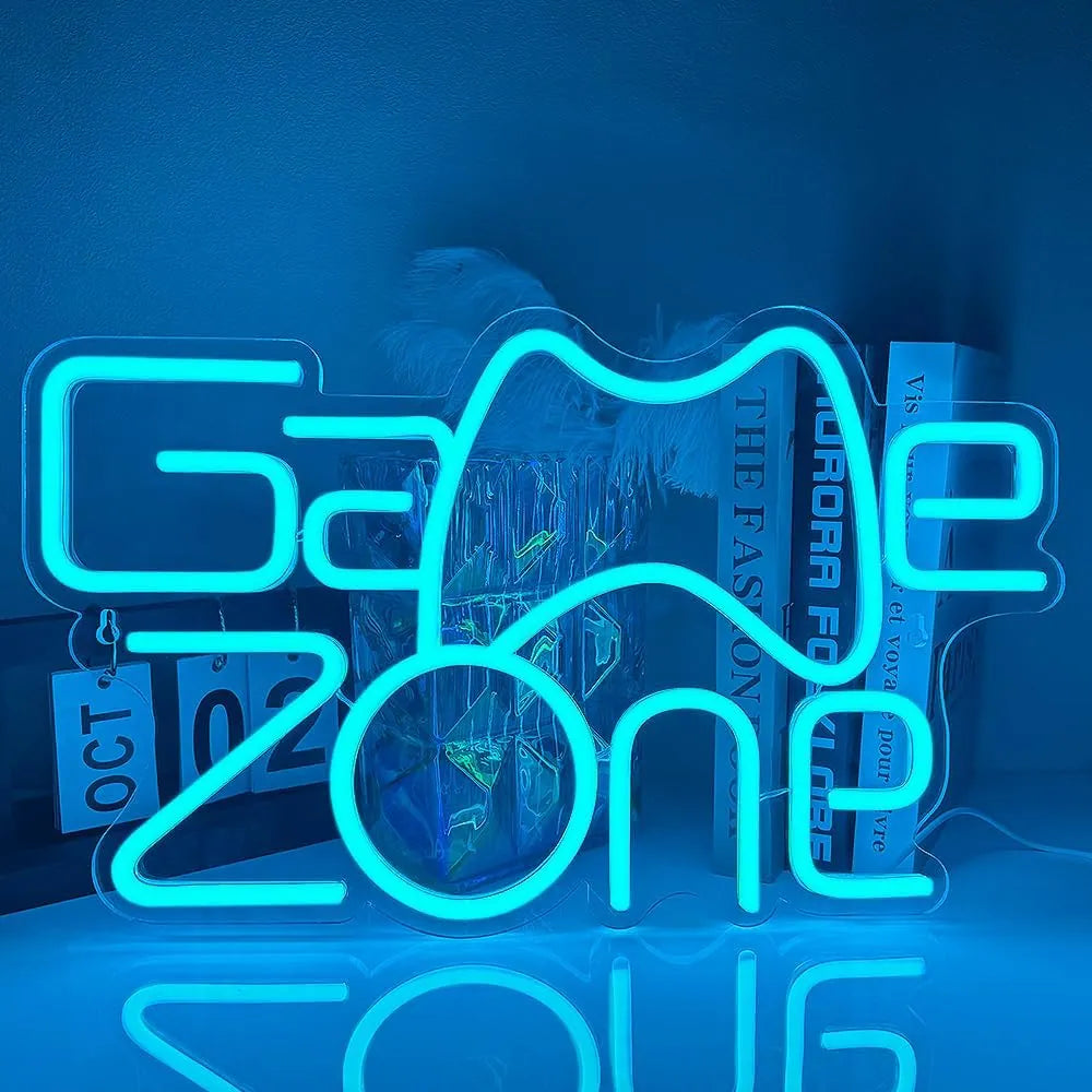 Arcade Style Game Zone Neon Wall Light
