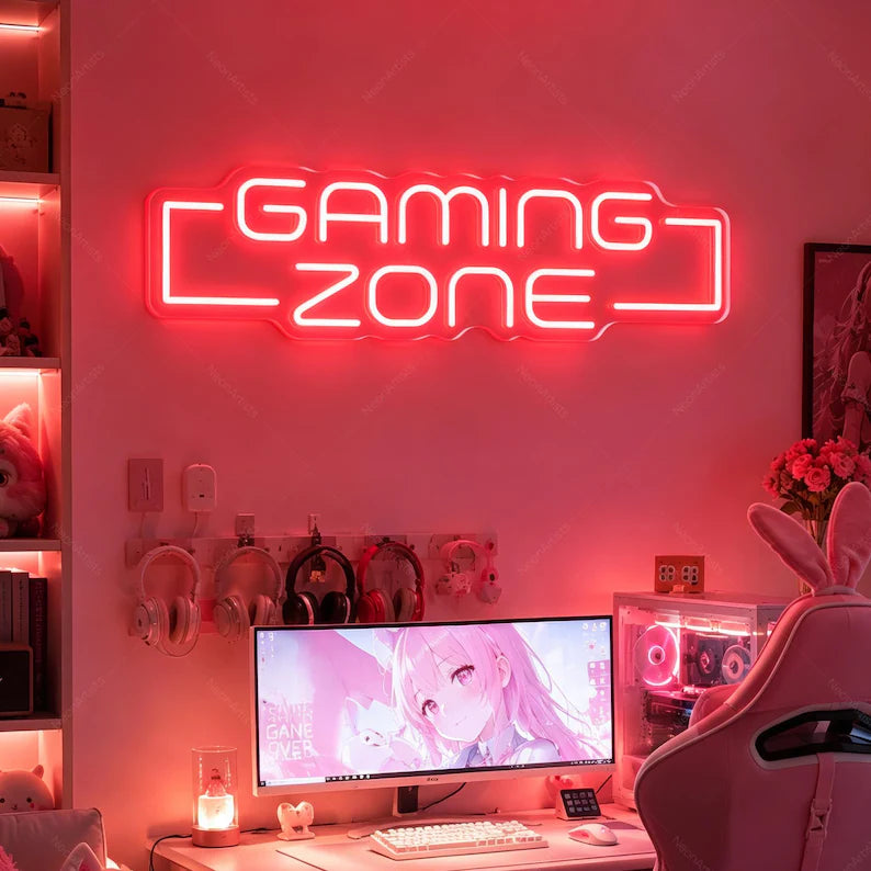 Gaming Zone Styling Neon Sign