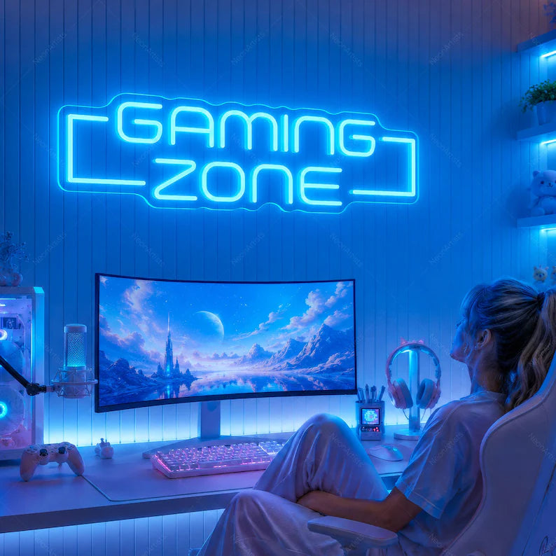 Gaming Zone Styling Neon Sign