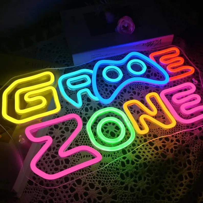 LED Gaming Zone Neon Light Sign