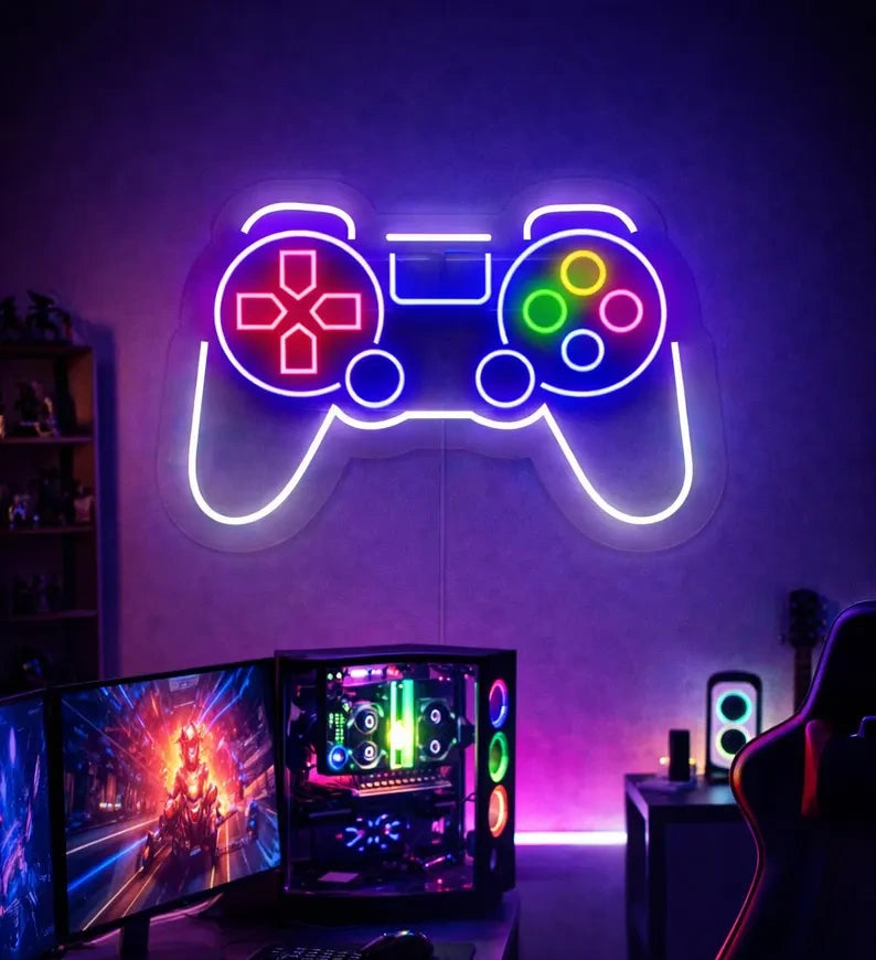 Game Controller Neon Sign