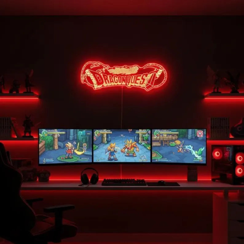Dragon Quest Game Room Wall Night Light Decor